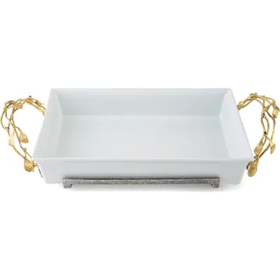 Michael Aram Mistletoe 3-quart Casserole Dish In White