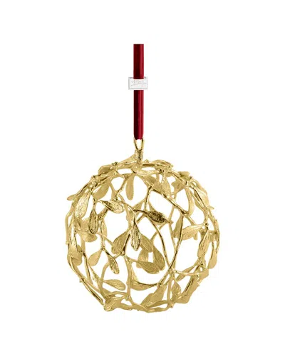 Michael Aram Mistletoe Large Ornament In Gold
