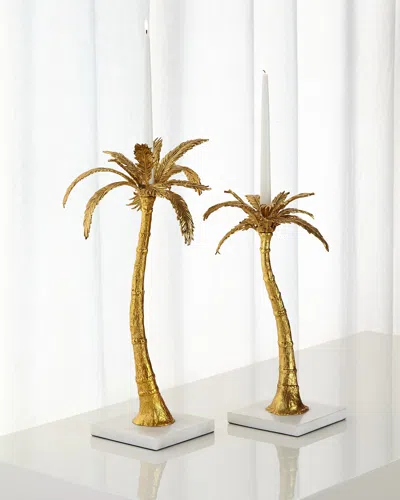 Michael Aram Mixed Palm Candleholders, 2-piece Set