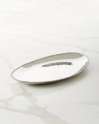 Michael Aram Molten Oval Medium Platter In Metallic