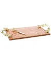 Michael Aram Monet's Garden Cheeseboard & Knife In Gold