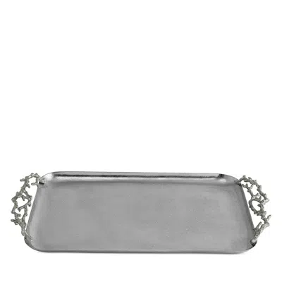 Michael Aram Ocean Reef Medium Tray In Silver