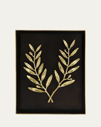 Michael Aram Oiive Branch Shadow Box In Black