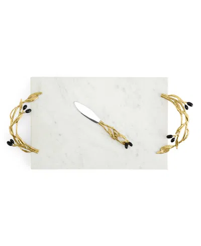 MICHAEL ARAM OLIVE BRANCH CHEESEBOARD AND KNIFE SET