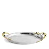 Michael Aram Olive Branch Serving Tray In Silver