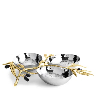 MICHAEL ARAM OLIVE BRANCH TRIPLE DISH