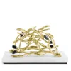 Michael Aram Olive Branch Vertical Napkin Holder In Gold
