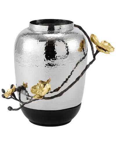 Michael Aram Orchid Medium Marble Vase In Silver