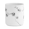 Michael Aram Orchid Porcelain Waste Basket In White