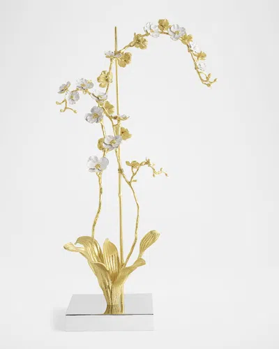 Michael Aram Orchid Stem Sculpture, 38.5" In Gold