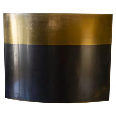 Pre-owned Michael Aram Original Vintage Modern Sculptural Bronze And Brass Candle Holder In Black