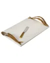 Michael Aram Palm Cheese Board With Knife In White