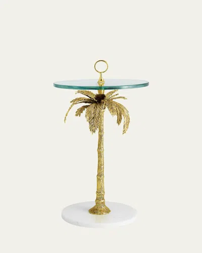 Michael Aram Palm Cocktail Table In Multi