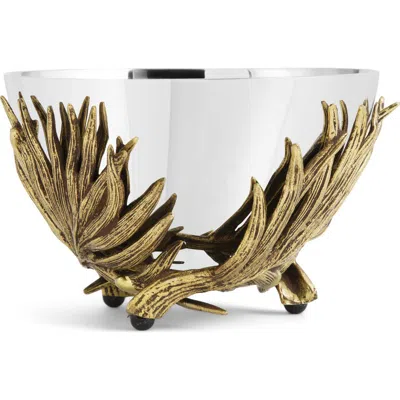 Michael Aram Palm Nut Dish In Silver