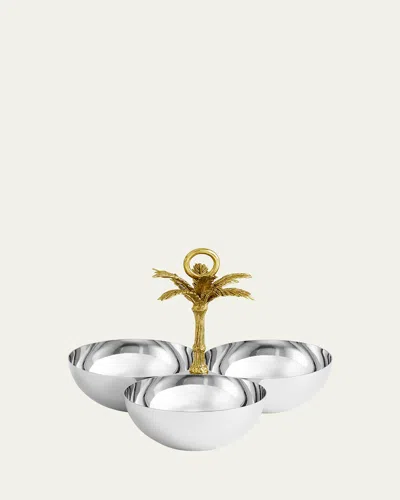 MICHAEL ARAM PALM TRIPLE BOWL