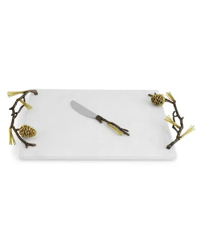 MICHAEL ARAM PINE CHEESEBOARD WITH KNIFE