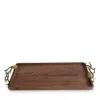 Michael Aram Pine Cone Medium Wood Tray In Brown