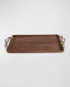 Michael Aram Pine Cone Medium Wood Tray In Wood