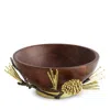 Michael Aram Pinecone Wood Small Bowl In Brown