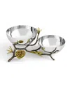 Michael Aram Pinecone Double Bowl In No Color