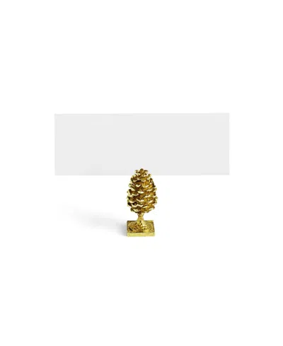 Michael Aram Pinecone Place Card Holder Set Of 4, 0.75" X 0.75" In No Color