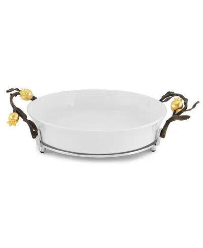 Michael Aram Pomegranate 10.5" Pie Dish In Transparent