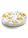Michael Aram Pomegranate 4-piece Tidbit Plate Set In White