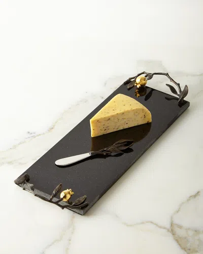 Michael Aram Pomegranate Small Cheese Board With Knife