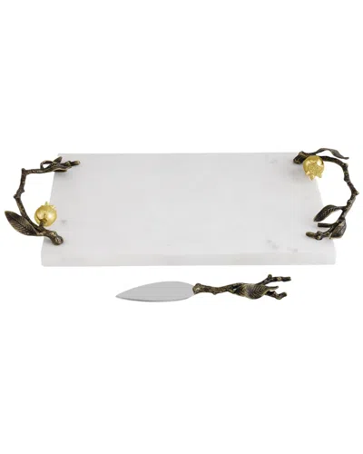 Michael Aram Pomegranate Cheese Board With Knife In Multicolor
