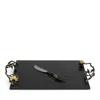 Michael Aram Pomegranate Large Cheese Board With Knife In Silver/gold