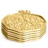 Michael Aram Pomegranate Coaster Set, Set Of 6 In Gold
