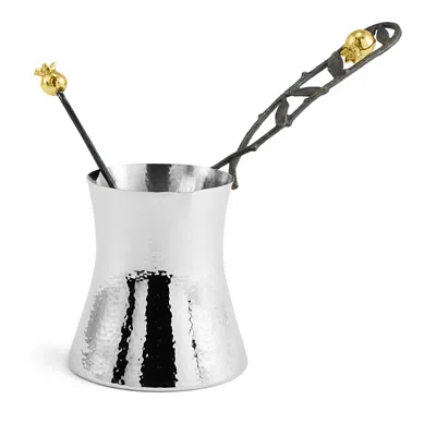 Michael Aram Pomegranate Coffee Pot In Silver/gold