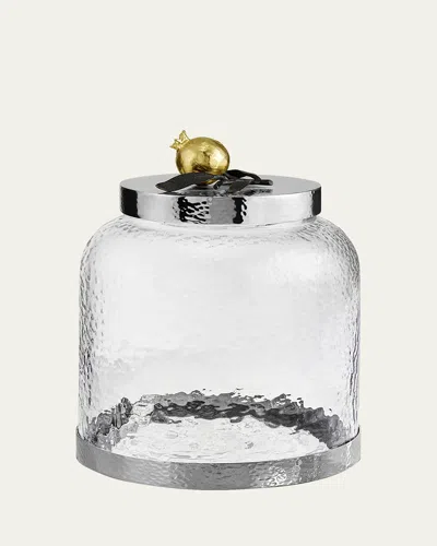 Michael Aram Pomegranate Cookie Jar In Transparent