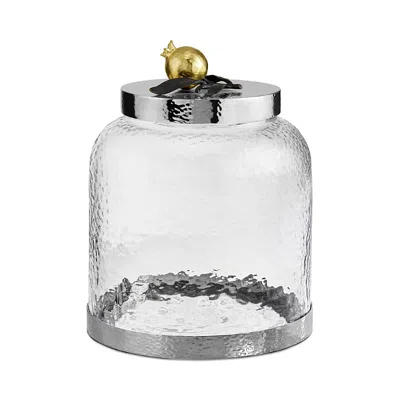Michael Aram Pomegranate Cookie Jar In Metallic