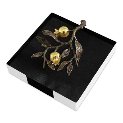 Michael Aram Pomegranate Dinner Napkin Holder In Black