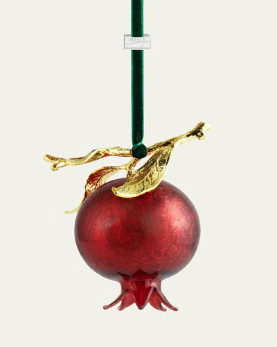 MICHAEL ARAM POMEGRANATE GLASS CHRISTMAS ORNAMENT