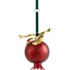 Michael Aram Pomegranate Glass Ornament In Red