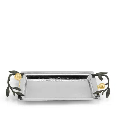 Michael Aram Pomegranate Mini Tray In Metallic