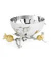 Michael Aram Pomegranate Silver And Gold Nut Bowl In No Color
