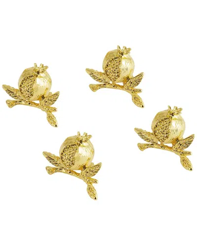 Michael Aram Pomegranate Place Card Holder In Gold