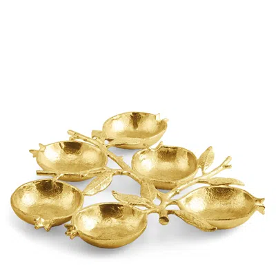 Michael Aram Pomegranate Seder Plate In Gold