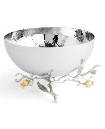 MICHAEL ARAM POMEGRANATE SILVER AND GOLD SERVING BOWL