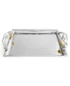 Michael Aram Pomegranate Silver And Gold Tone Serving Tray In No Color