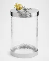 Michael Aram Pomegranate Silver & Gold Medium Canister In Transparent