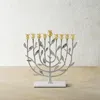 Michael Aram Pomegranate Silver And Gold Hanukkah Menorah With 24k Gold