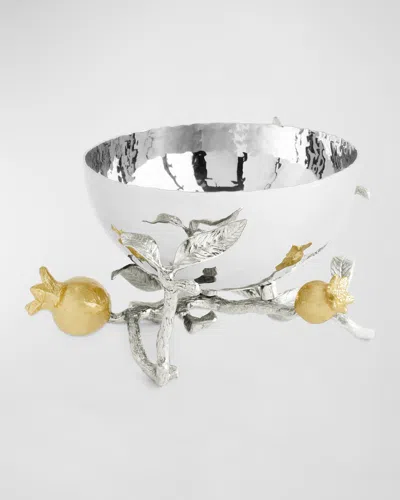 MICHAEL ARAM POMEGRANATE SILVER & GOLD NUT BOWL