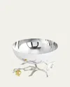 Michael Aram Pomegranate Silver & Gold Small Bowl With 24k Goldplate In Silver