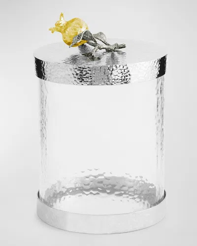 MICHAEL ARAM POMEGRANATE SILVER & GOLD SMALL CANISTER