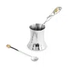 Michael Aram Pomegranate Silver And Gold Tone Coffee Pot With Spoon In Silver