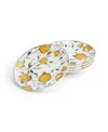 Michael Aram Pomegranate 4-piece Tidbit Plate Set In Multi